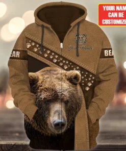 Personalized Name Bear Q4 All Over Printed Unisex Shirt Q071107