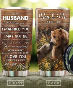 Bear Couple To my husband Tumbler 20oz 30oz Cup P040105